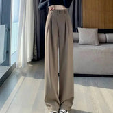 Trendy High Waist Women's Wide Leg Pants for Office Fashion - Himpall